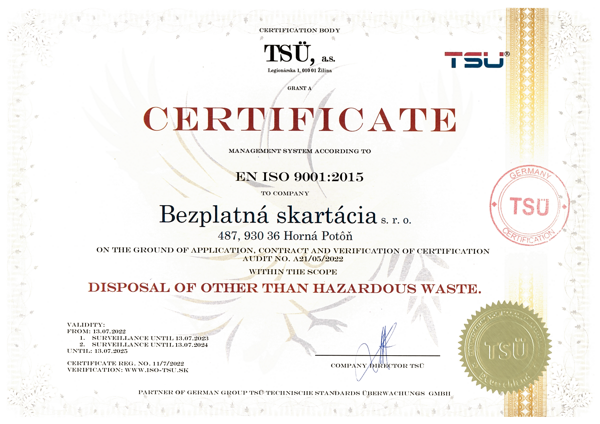 certifikácia